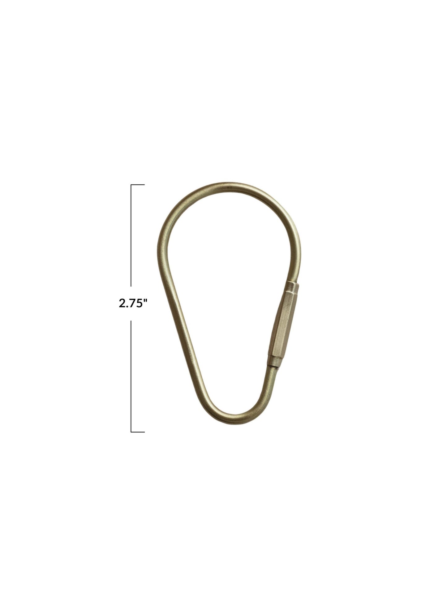 Brass Carabiner Key Ring