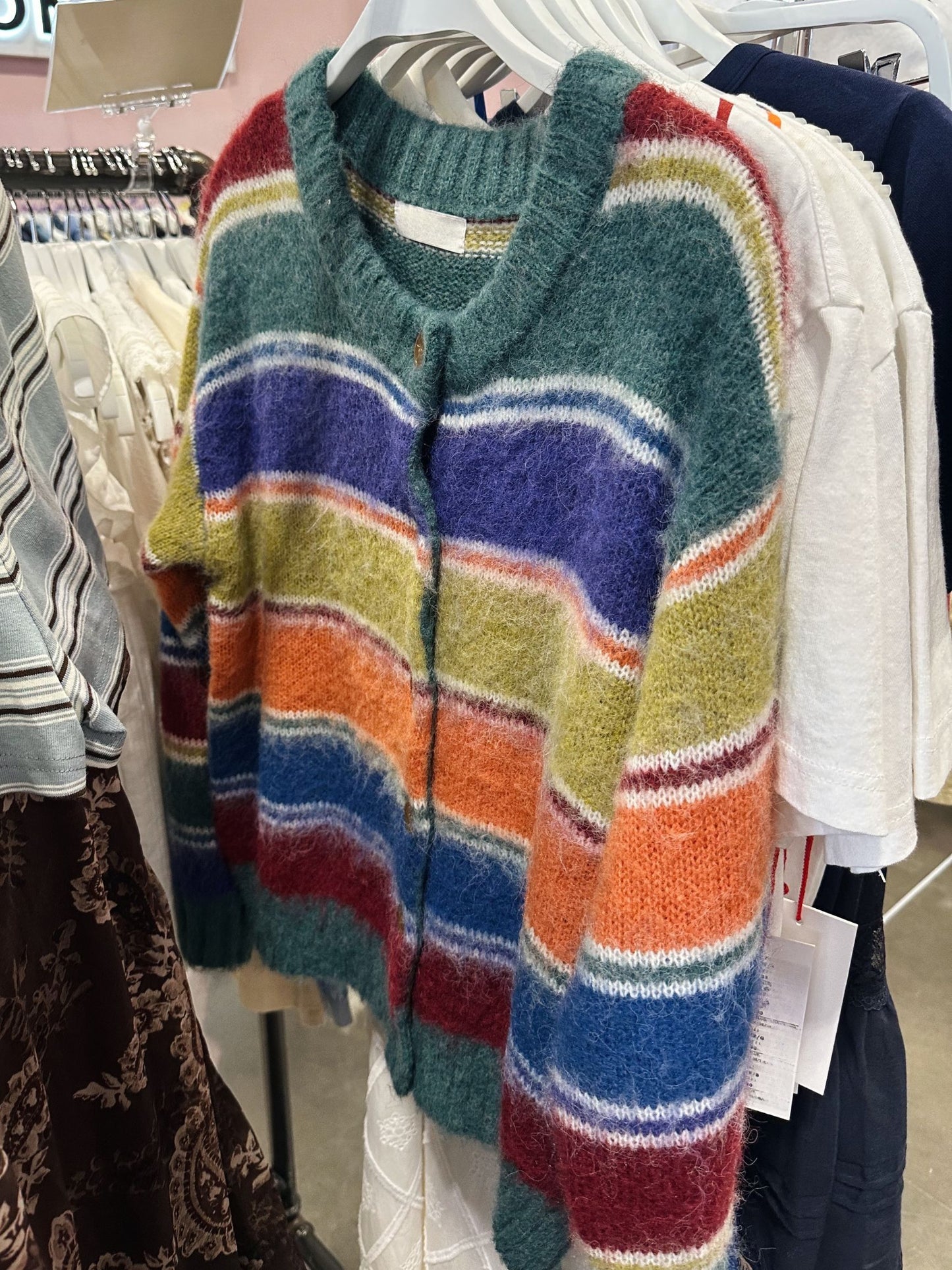 Multi Color Knit Cardigan