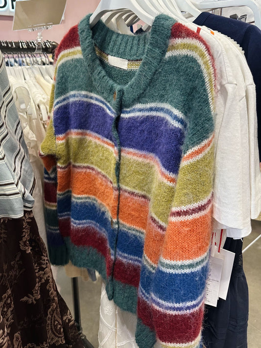Multi Color Knit Cardigan