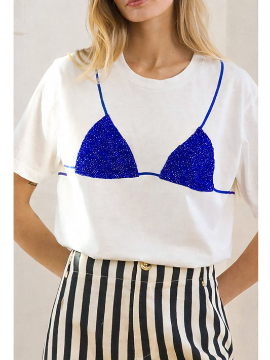 Bikini Print Bikini Top