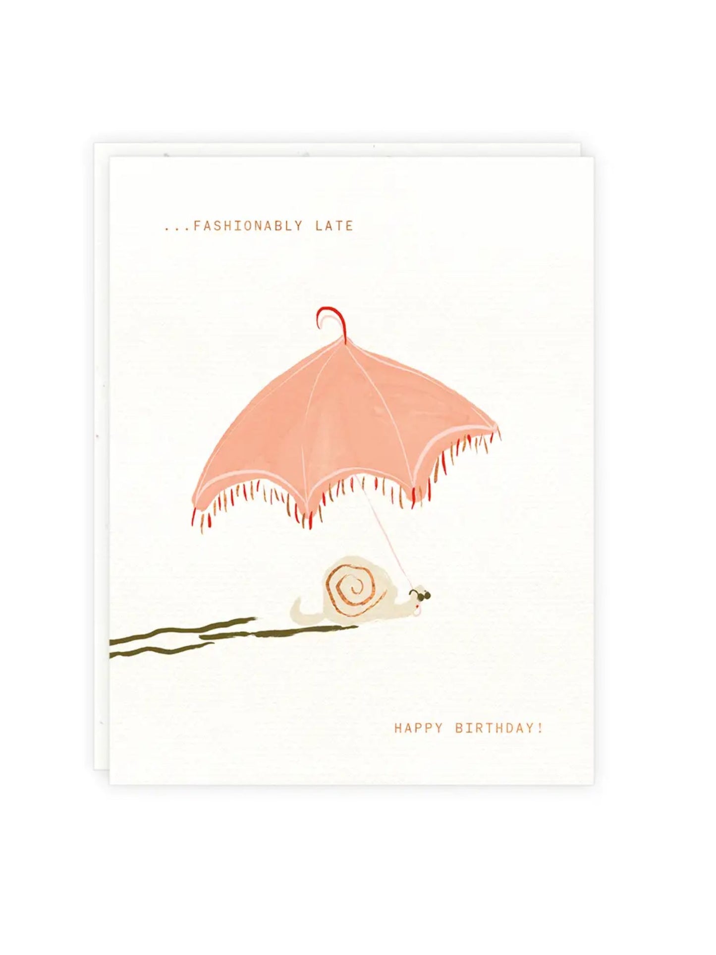 Snail Umbrella Card