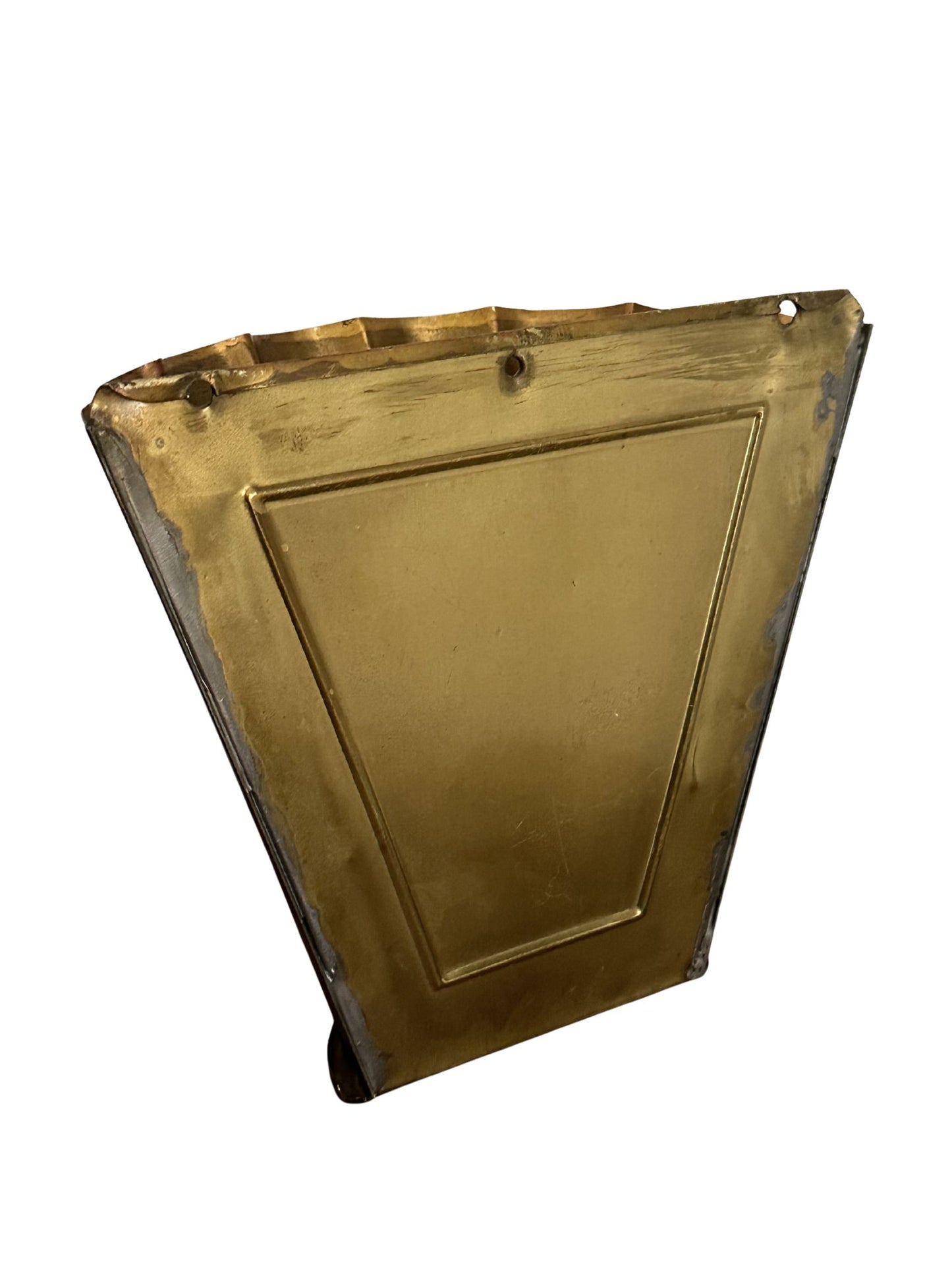 Vintage Brass Wall Pocket Planter