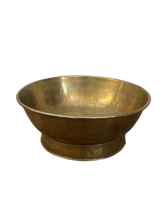 Vintage Footed Brass Bowl