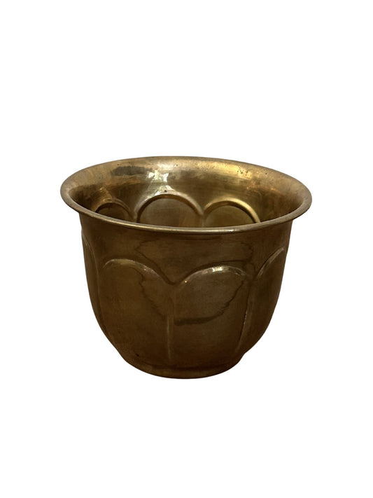 Vintage Small Brass Planter