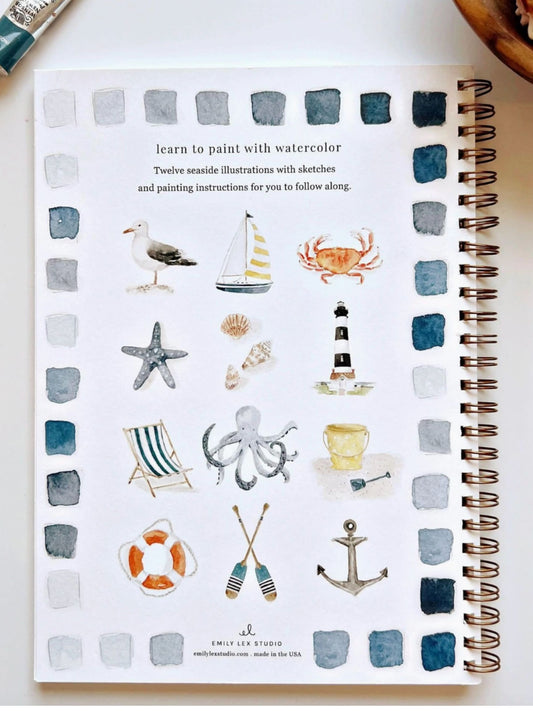 Seaside Watercolor Workbook