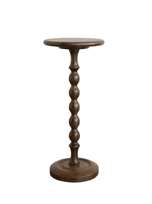 Mango Wood Turned Martini Table - Pick Up Only