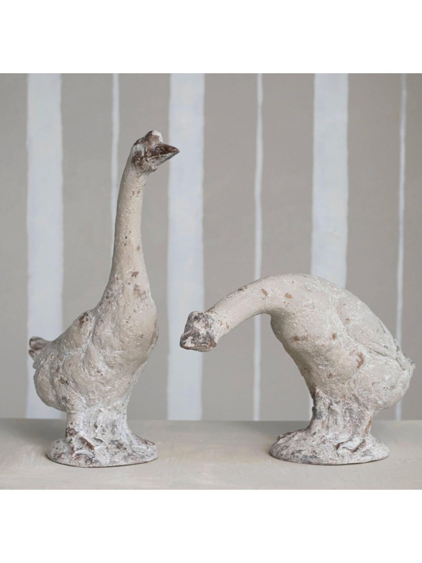 Resin Standing Goose, Heavily Distressed Finish - Pick Up Only