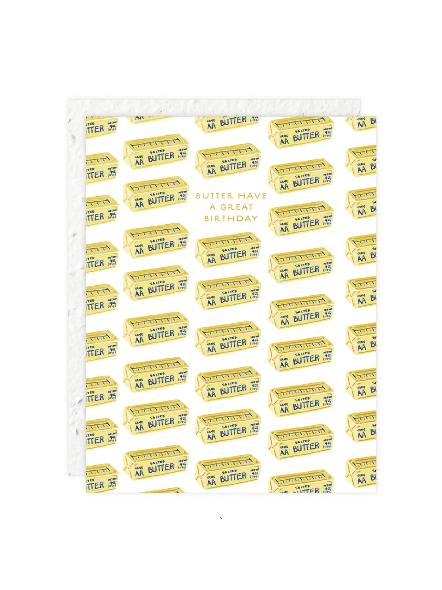 Butter Birthday Card