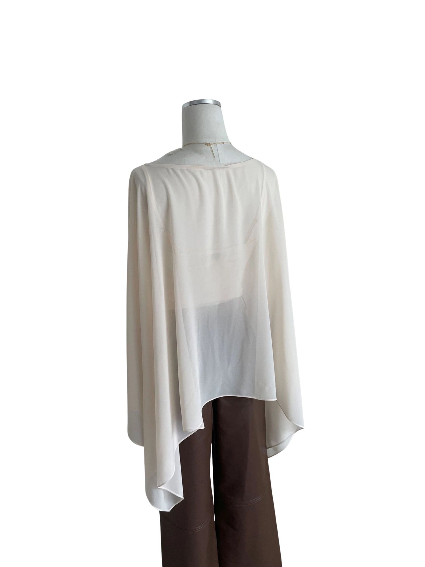 Chiffon Sheer Poncho w/ Cami