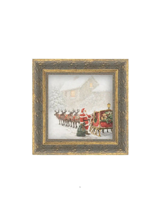 Christmas Sleigh Framed Picture