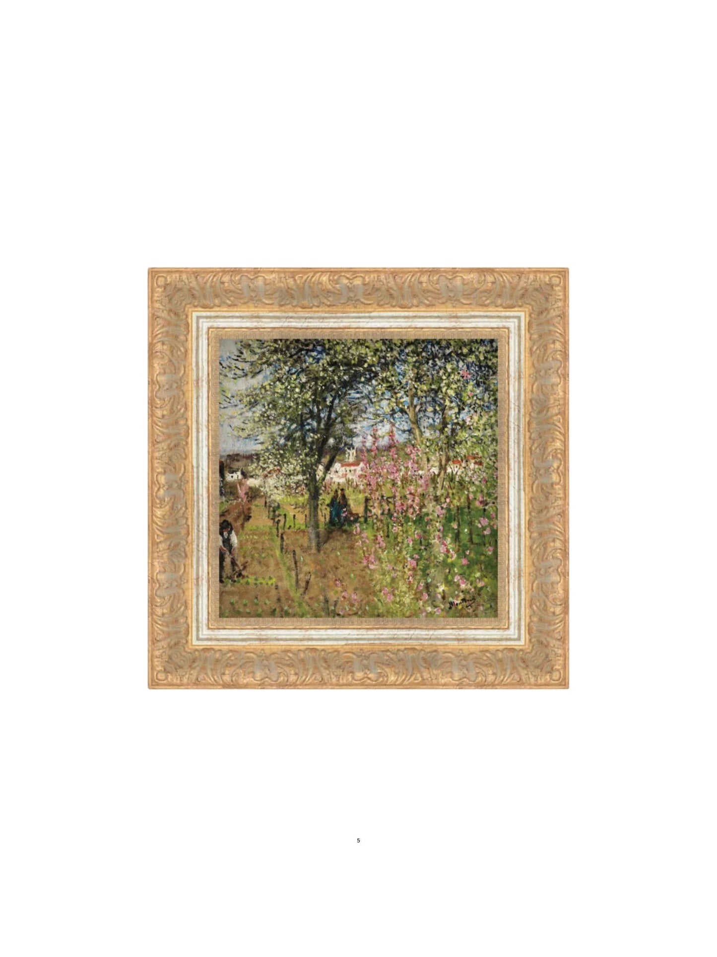 Garden at Vetheuil Framed Picture