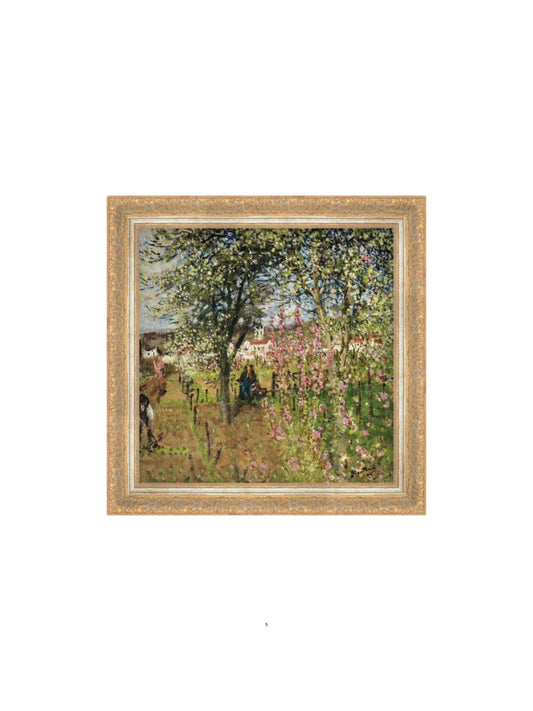 Garden at Vetheuil Framed Picture