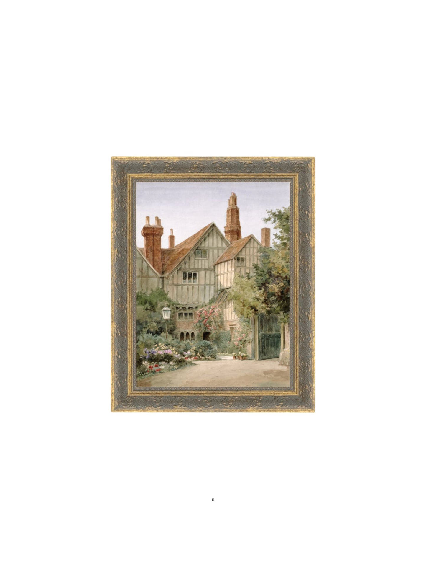 Old Manor House Framed Picture