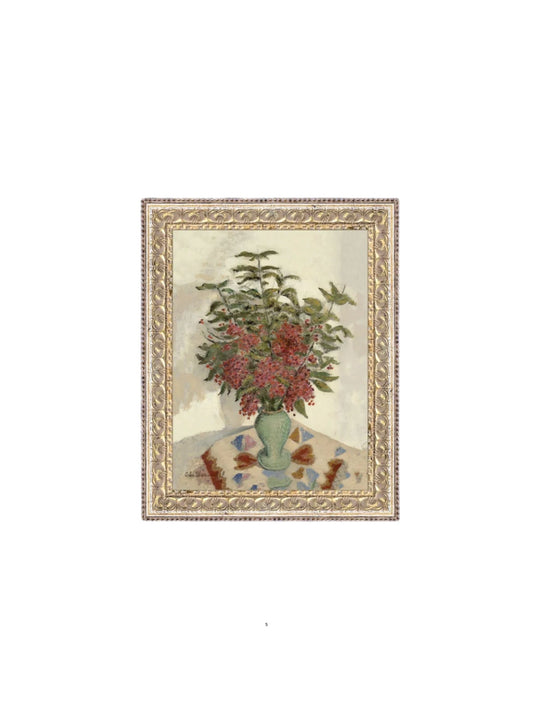 Red Hydrangeas Framed Picture
