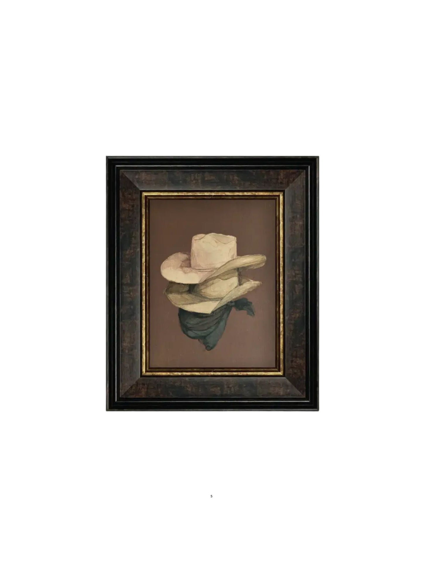 Stacked Hats Framed Picture