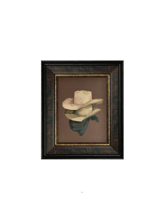 Stacked Hats Framed Picture