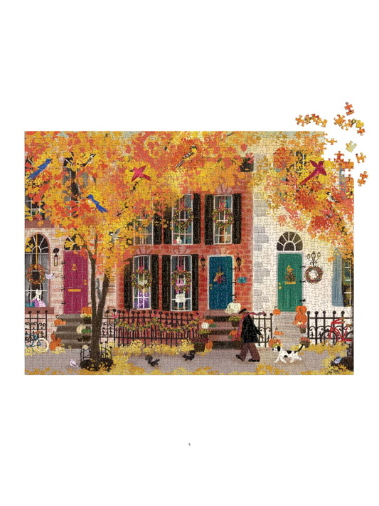Autumn in the Neighborhood 1000 Piece Puzzle