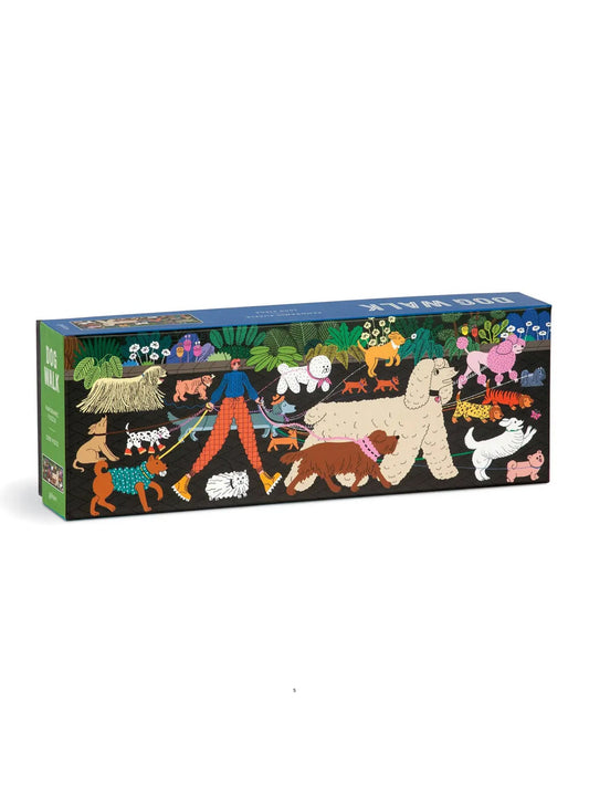 Dog Walk 1000 Piece Panoramic Puzzle