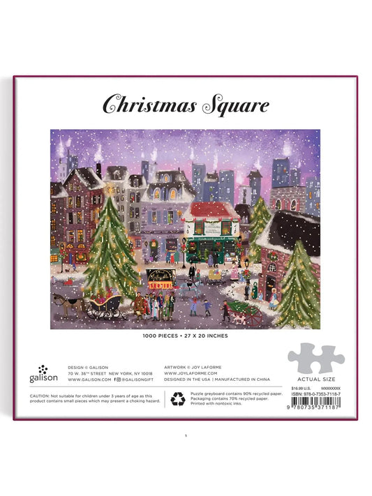 Joy Laforme Christmas Square 1000 Piece Puzzle