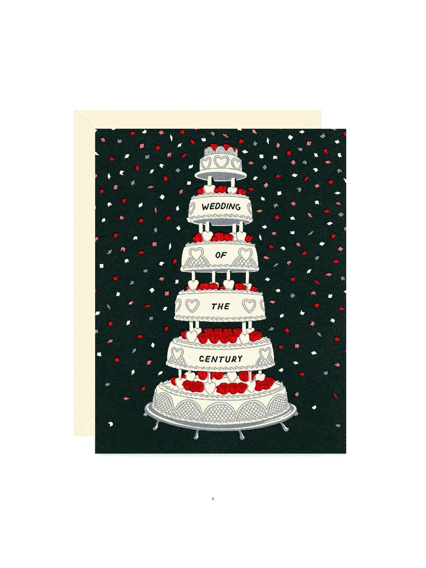 Vintage Wedding Cake Congratulations Card