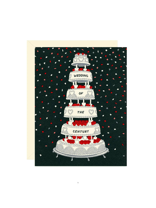 Vintage Wedding Cake Congratulations Card