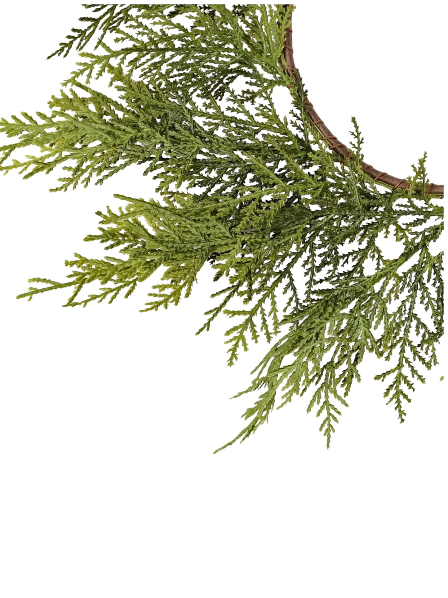 Real Touch Cedar Mix Wreath - 6.5"