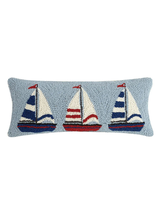 Sailboat Trio Hook Pillow - Pick Up Only