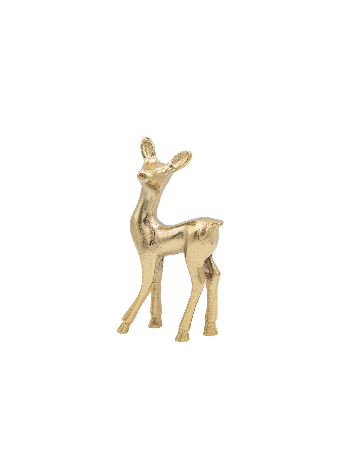 Cast Aluminum Deer w/ Gold Finish