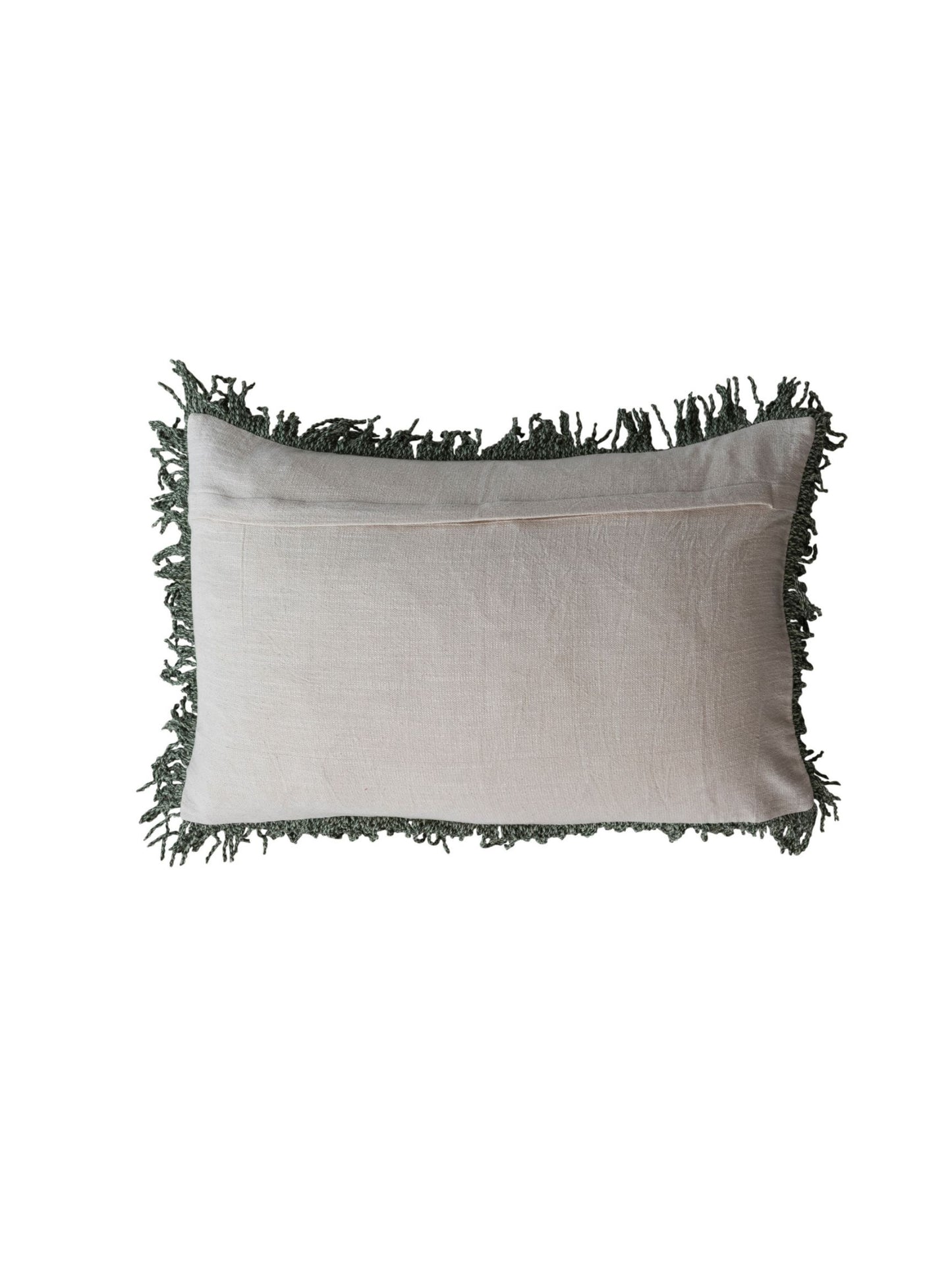 Ski Scene Cotton Slub Printed Lumbar Pillow