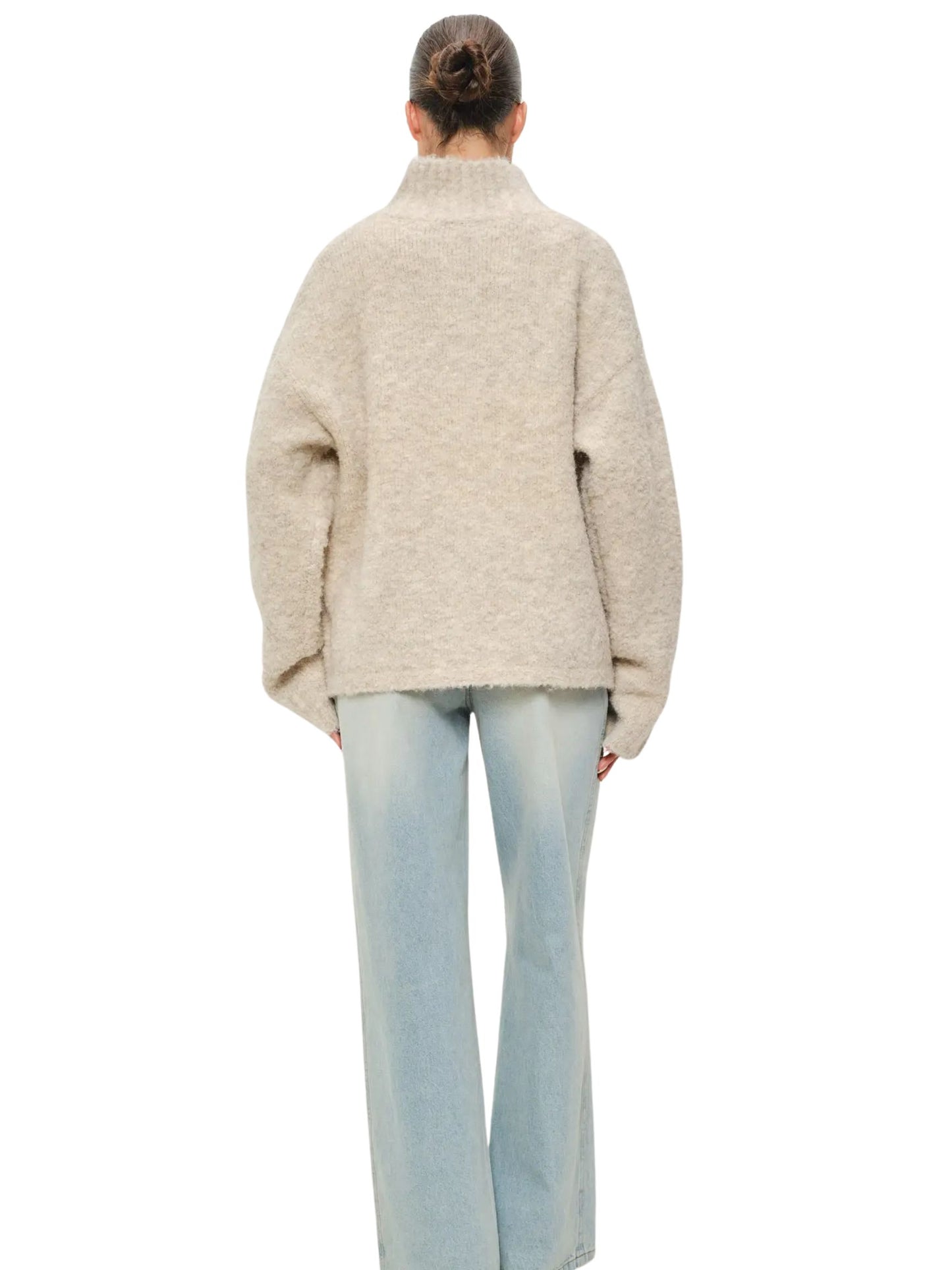 Keira Funnel Neck Knitted Pullover