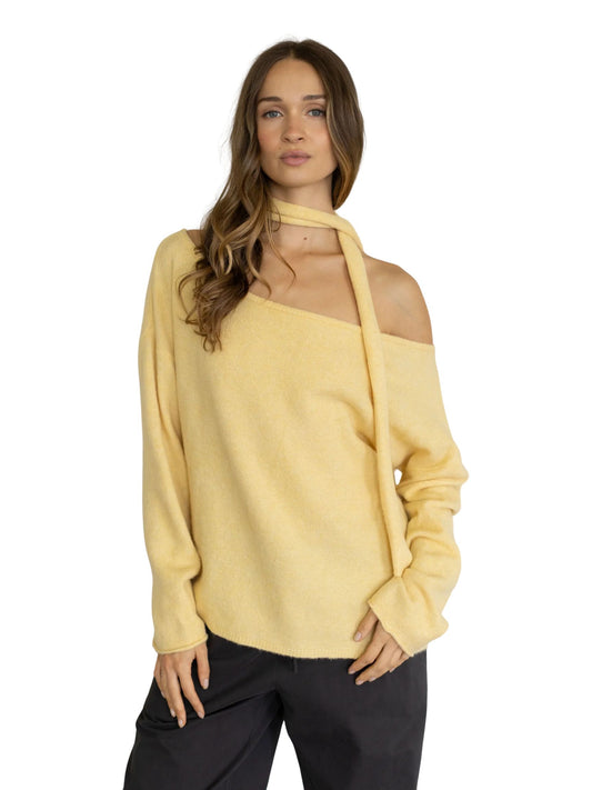 Oversized Piper Pullover w/ Neck Scarf