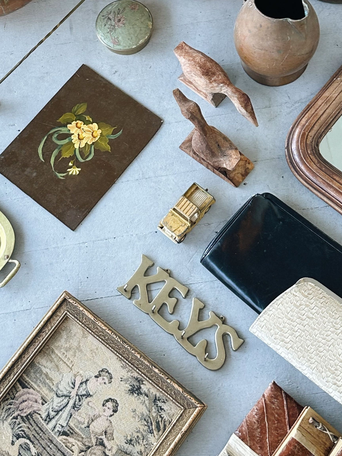 Vintage Brass "Keys" Holder