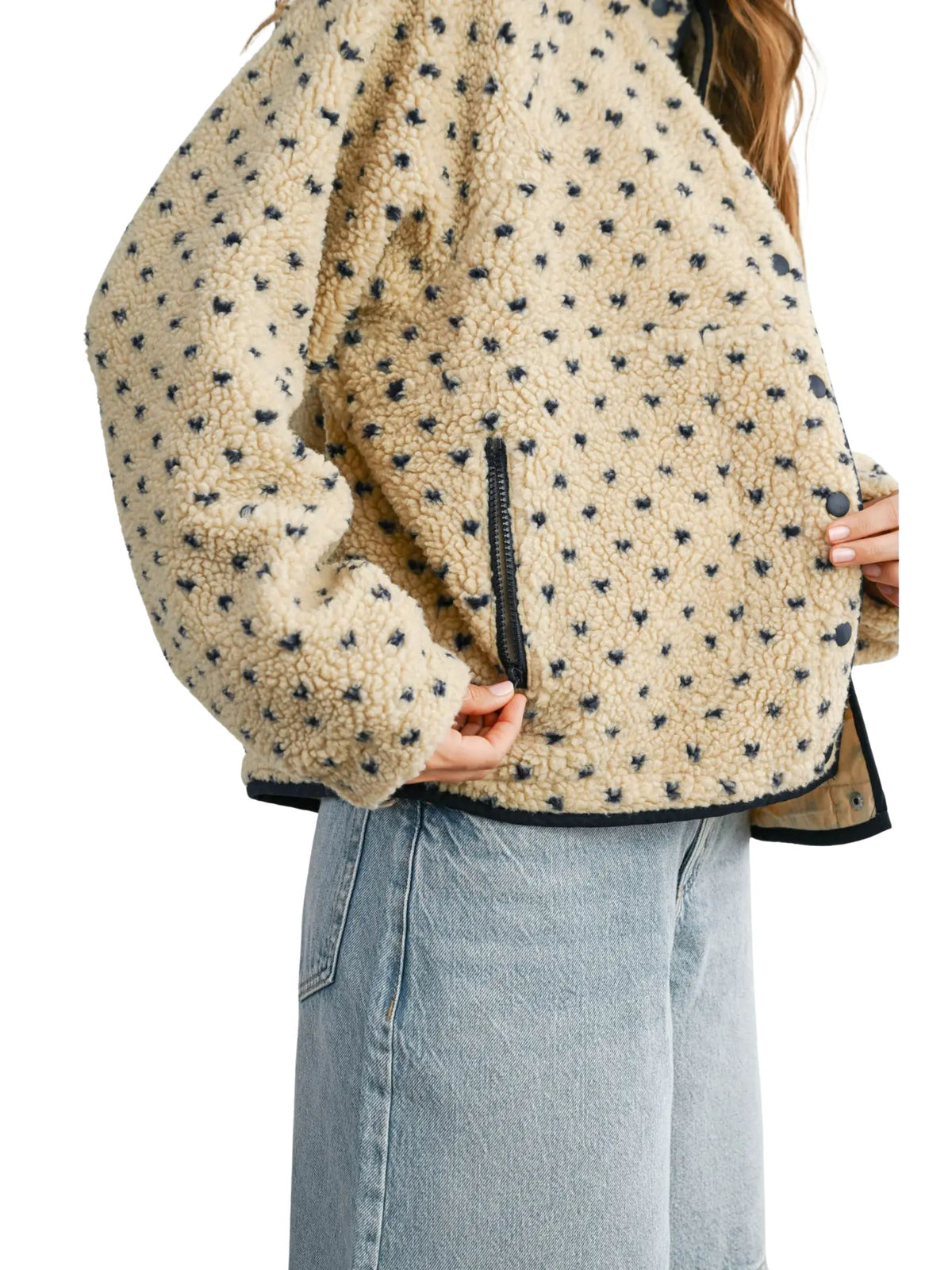 High Pile Fleece Puffer Jacket