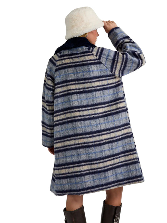 A-Line Plaid Coat