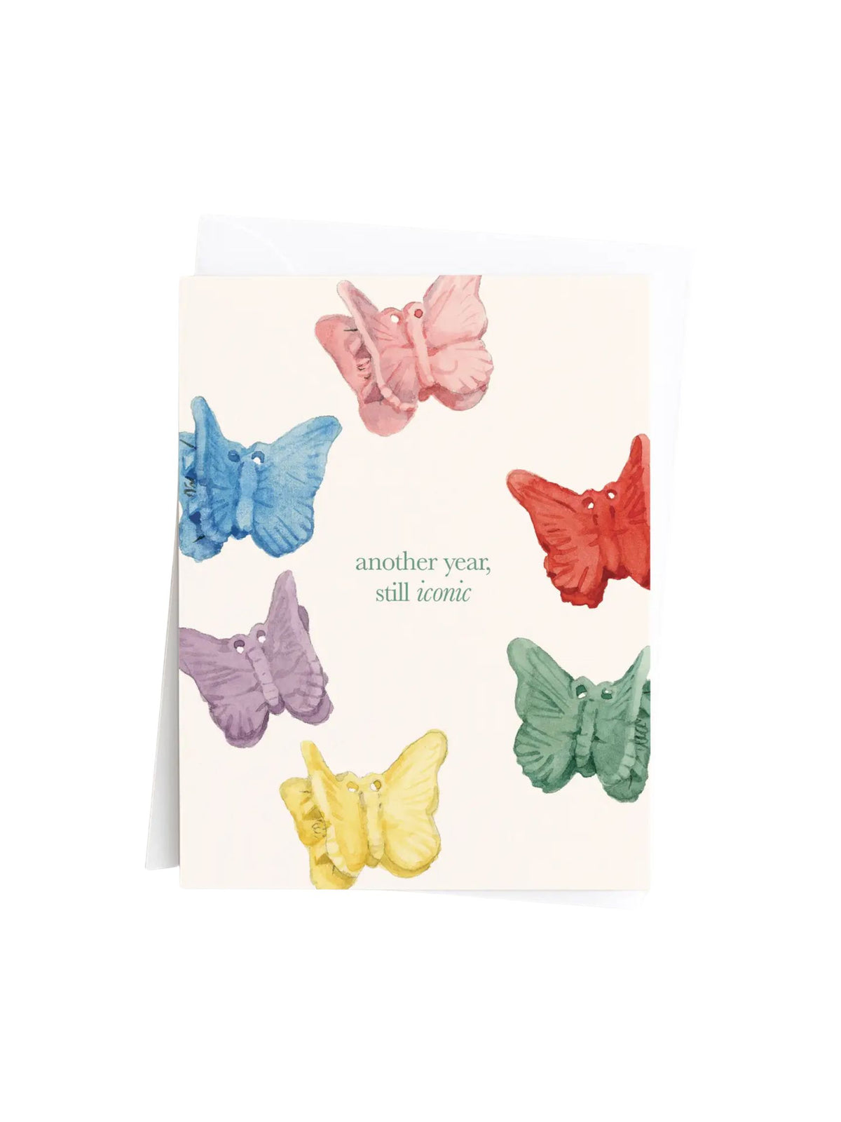 Butterfly Clips Millennial Birthday Card