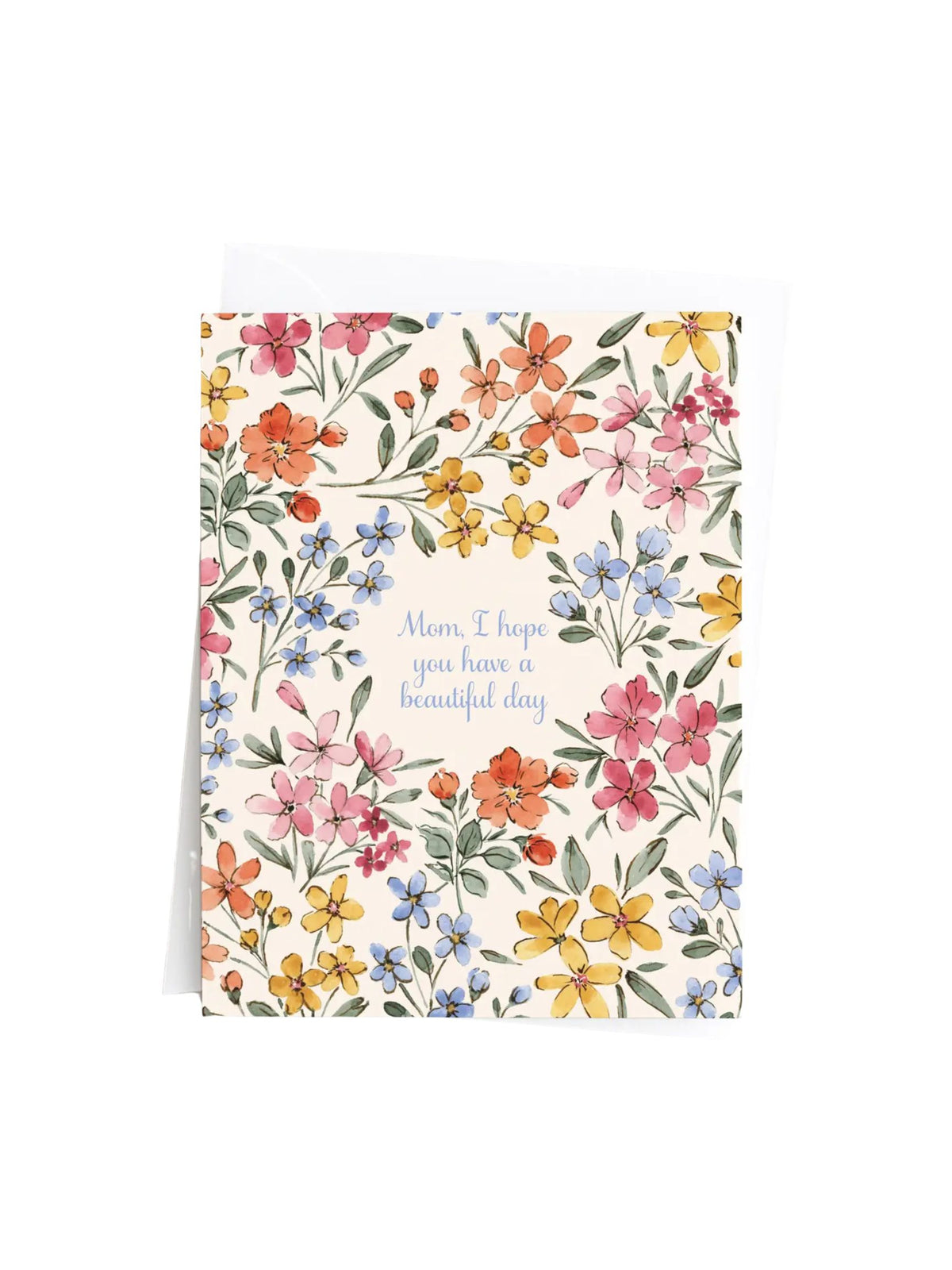 Watercolor Floral Greeting Card for Mom