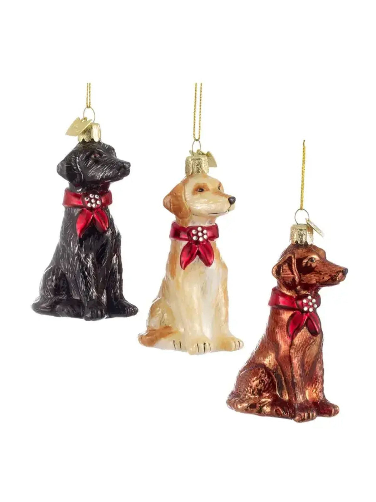 Glass Labrador Retriever Ornament