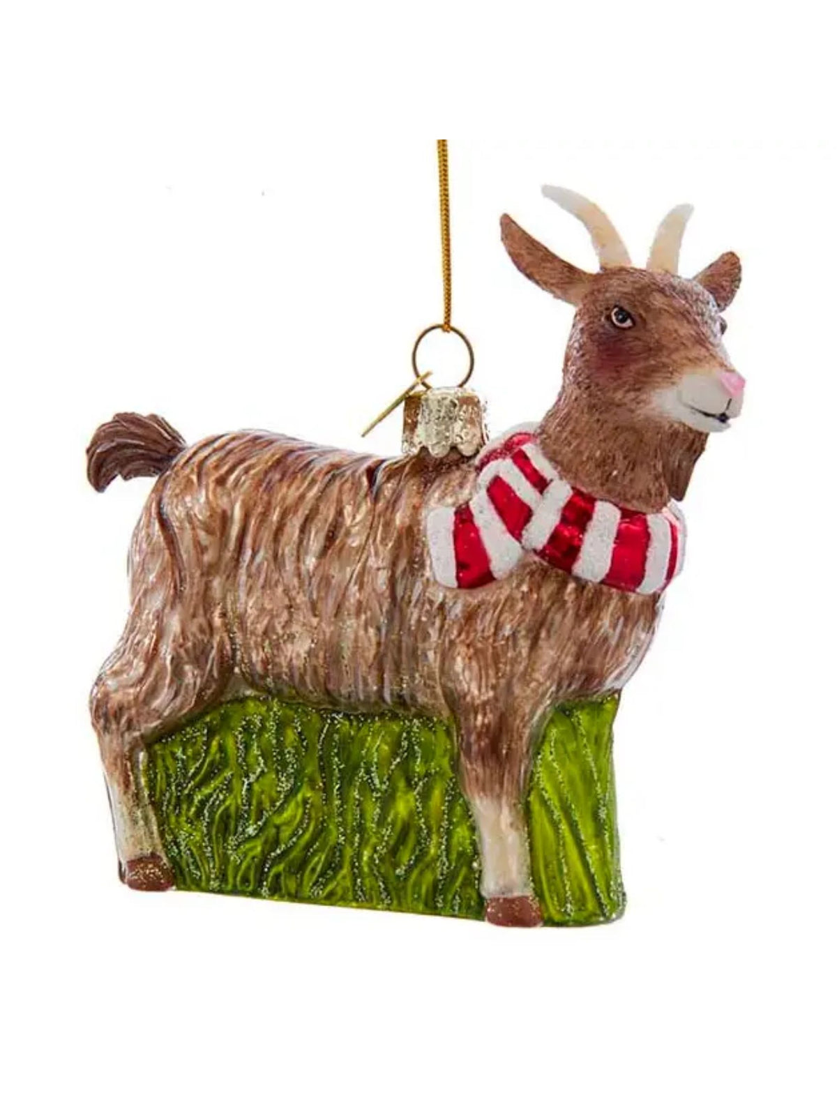 Glass Goat Ornament