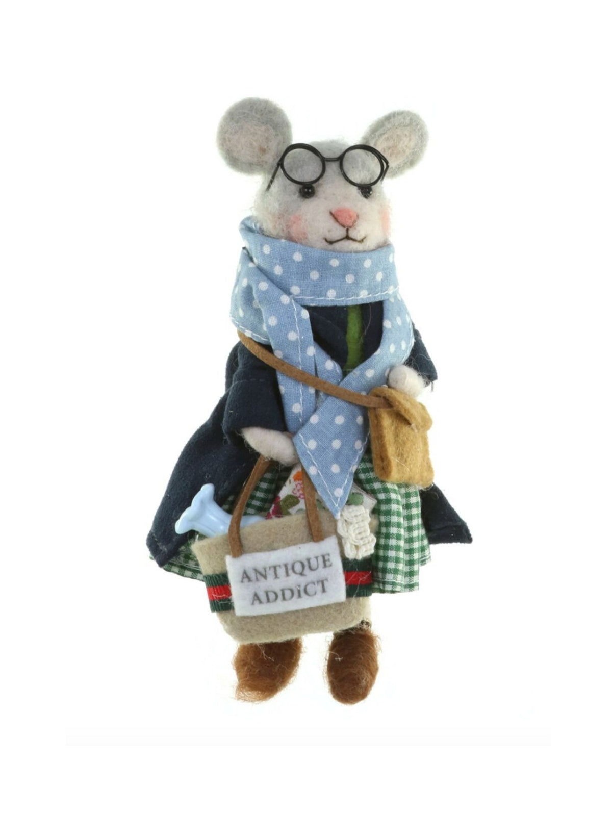 Antique Collector Mouse Ornament