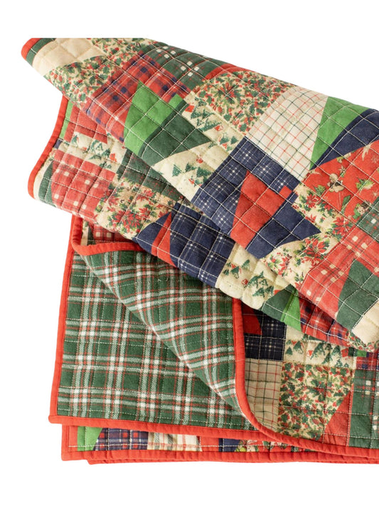 Christmas Patchwork Throw