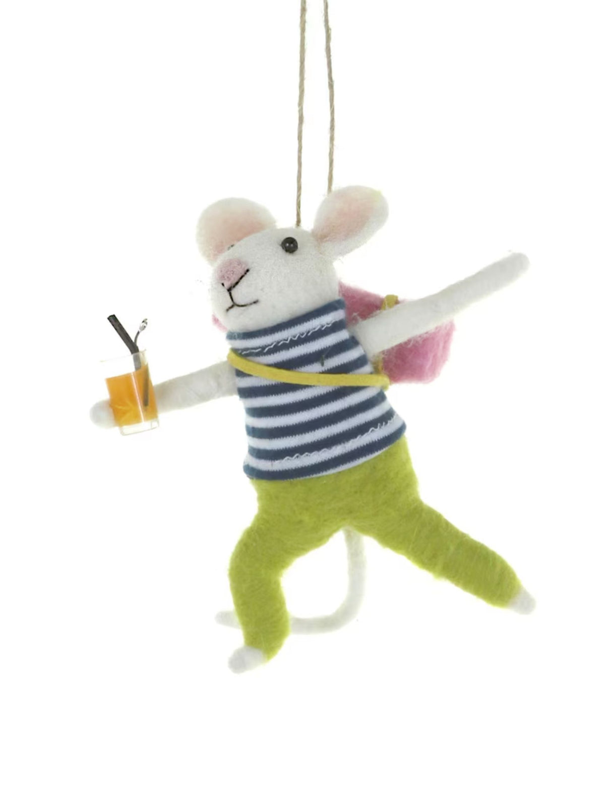Yoga Nut Mouse Ornament