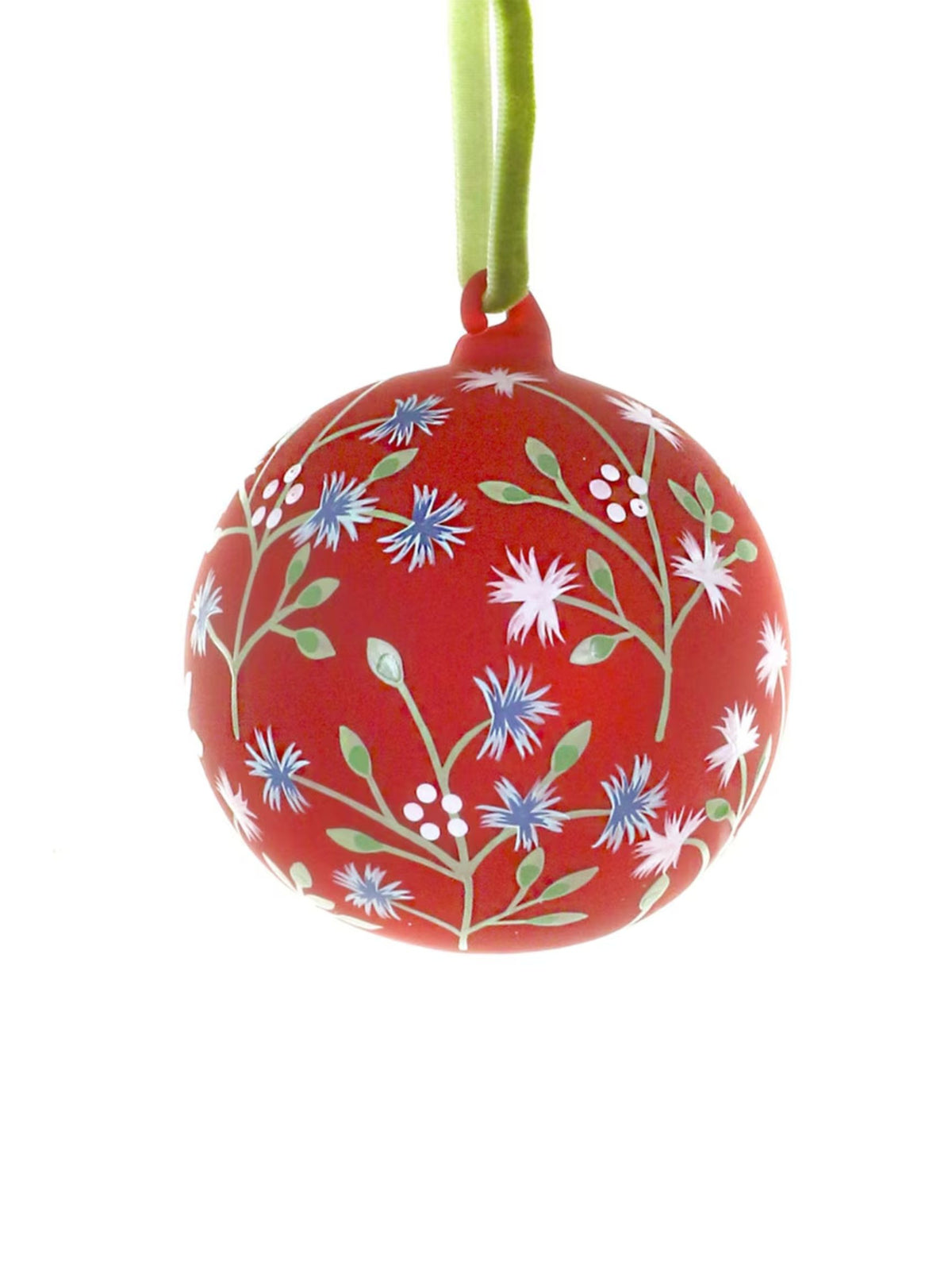 Cottage Floral Bauble Ornament