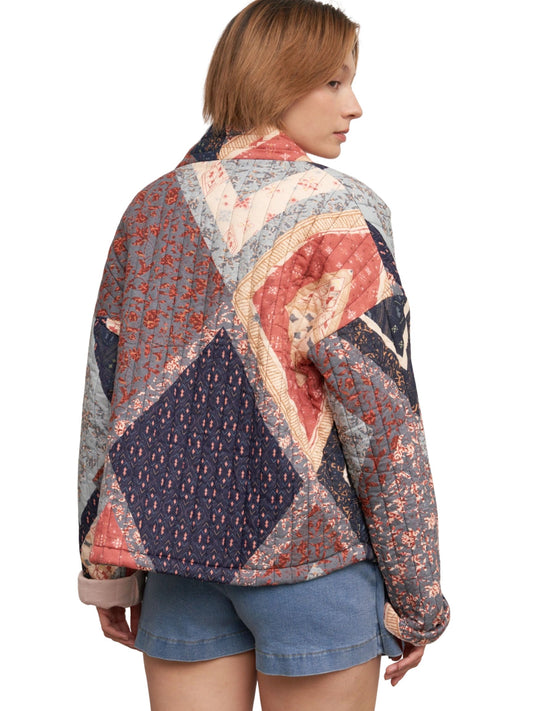 Multi Print Quilted Jacket