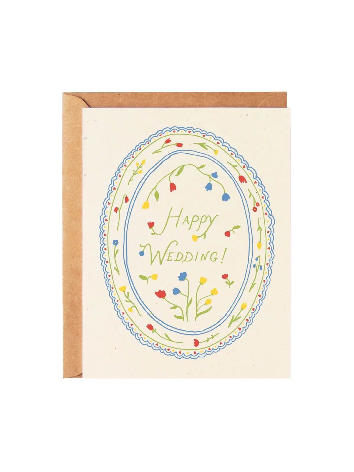 Happy Wedding - Floral Greeting Card