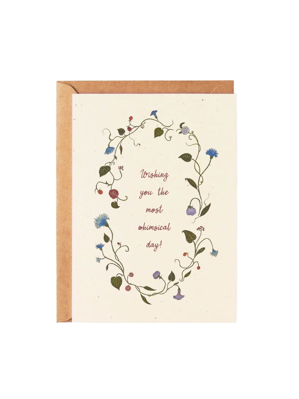 Wishing You the Most Whimsical Day - Floral Birthday Card