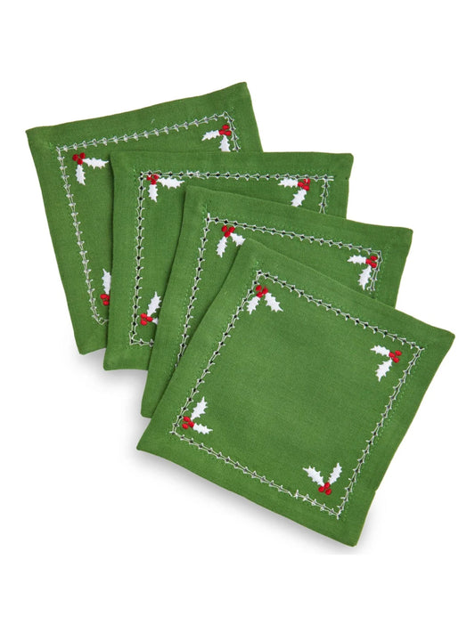Christmas Cotton Coaster Set of 4