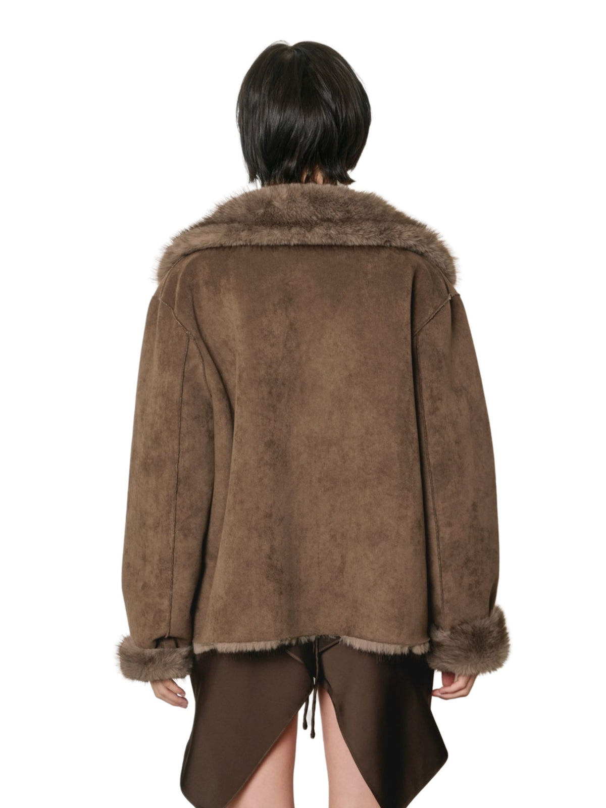 The Fiona Reversible Coat - Brown