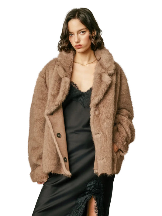 The Fiona Reversible Coat - Cappuccino