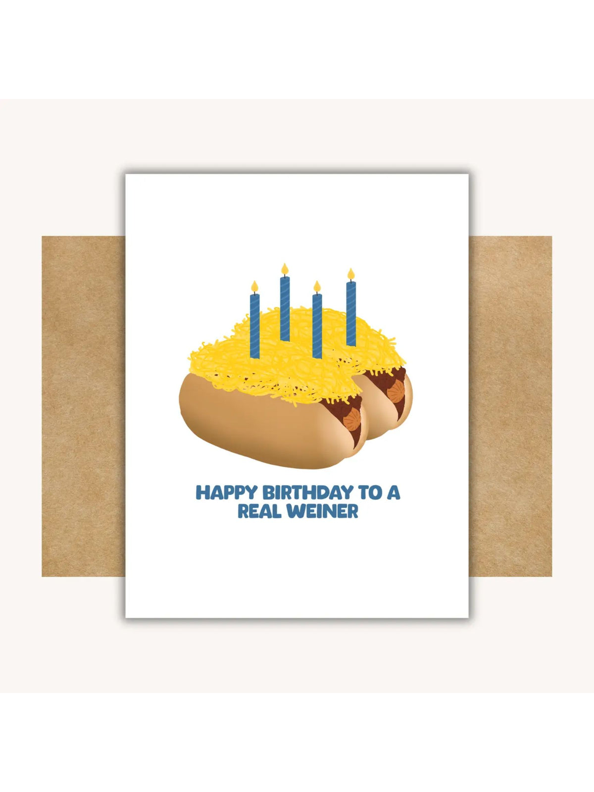 Happy Birthday to A Real Weiner -- Cincinnati Chili Card