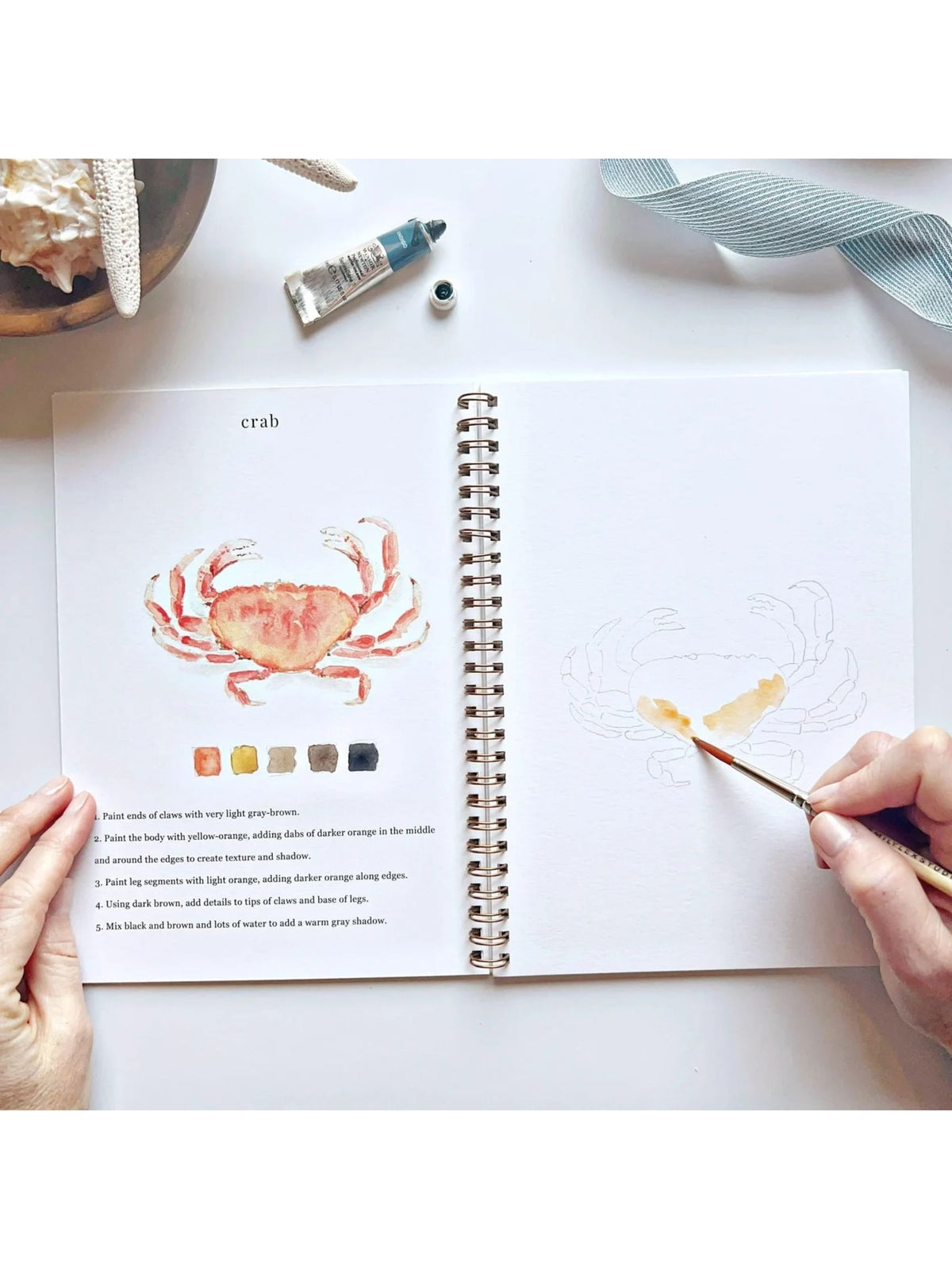 Seaside Watercolor Workbook